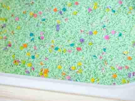 Spring Sensory Rice - Light Green
