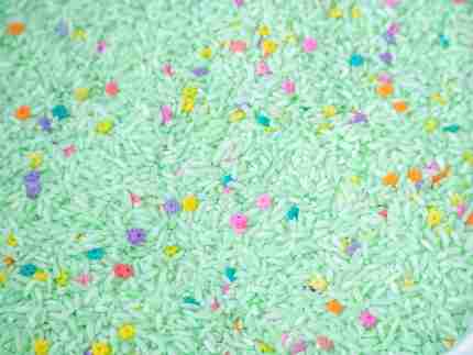 Spring Sensory Rice - Light Green