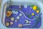 Lavender Field Sensory Bin