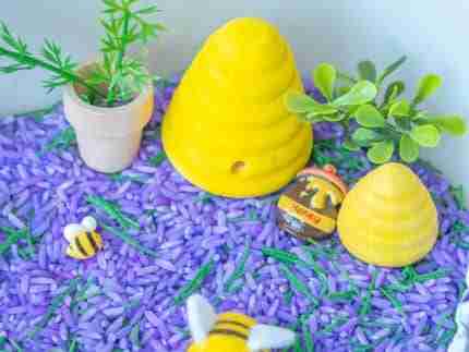 Lavender Field Sensory Bin - Image 7