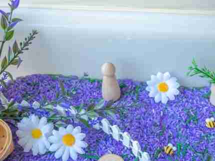 Lavender Field Sensory Bin - Image 6