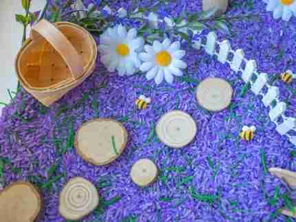 Lavender Field Sensory Bin - Image 5