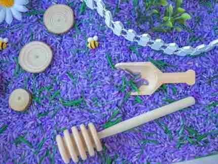 Lavender Field Sensory Bin - Image 4