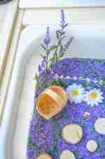 Lavender Field Sensory Bin - Image 3