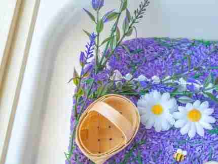 Lavender Field Sensory Bin - Image 3