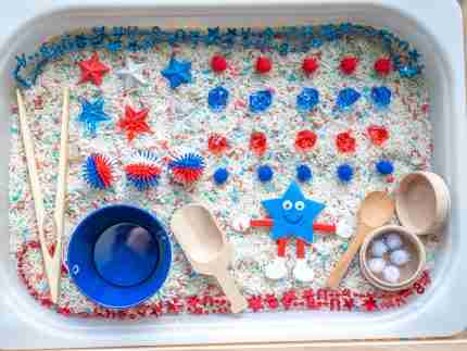 Patriotic Sensory Bin - Image 13