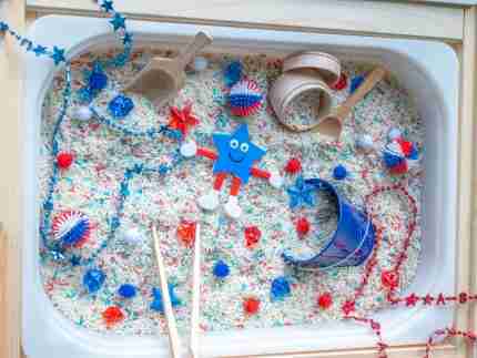 Patriotic Sensory Bin-3