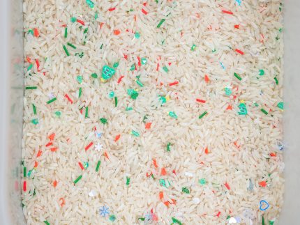 Christmas Tree Sensory Rice - Image 3