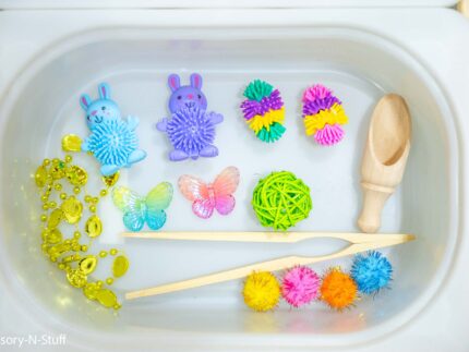 Easter Sensory Bin w/ Tongs - Image 13