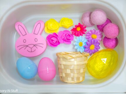 Easter Sensory Bin w/ Tongs - Image 14