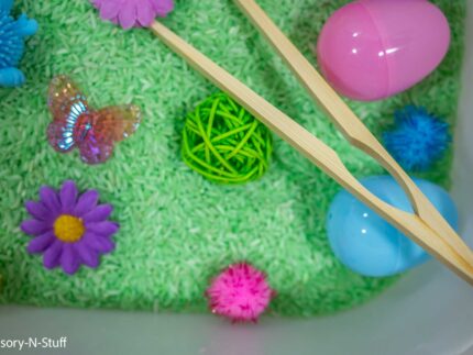 Easter Sensory Bin w/ Tongs - Image 6