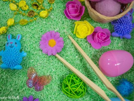 Easter Sensory Bin w/ Tongs - Image 7