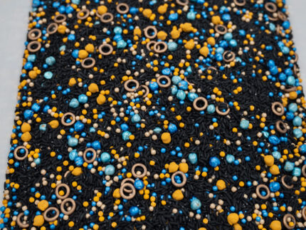 Galaxy Glow Sensory Filler Mix with black rice blue gold pearls chickpeas and O's