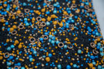 Galaxy Glow Sensory Filler Mix with black rice blue gold pearls chickpeas and O's